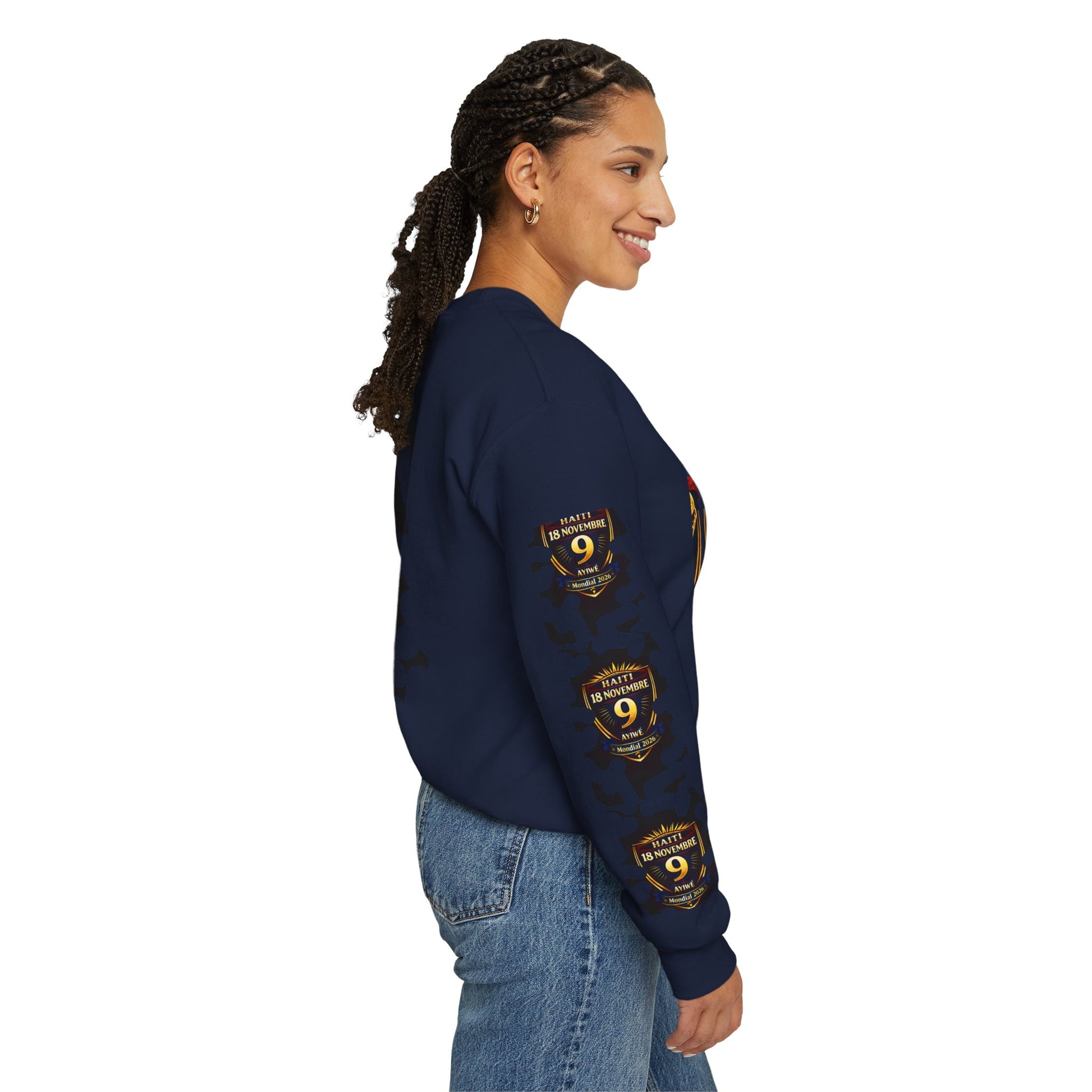 Ayiti18WC - Goal1 Unisex Heavy Blend™ Crewneck Sweatshirt by AyiWe F&S - AyiWé Fashion & Style