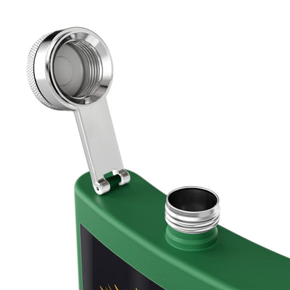 H - 18Nov/World Cup 2026 Stainless Steel Flask, 6oz, by AyiWe F&S - AyiWé Fashion & Style