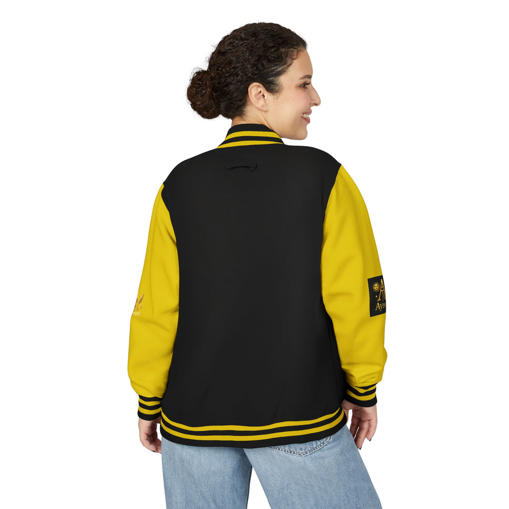 1-A High DegreAyiWé Unisex Heavyweight Letterman Jacket