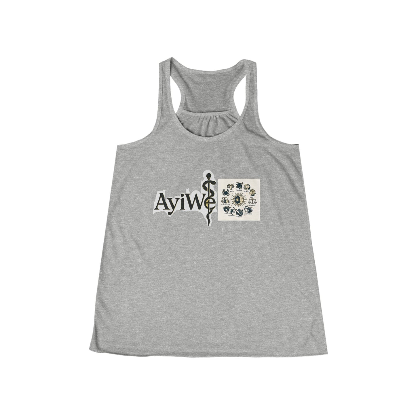 Belle - Latina, AyiWé Women's Flowy Racerback Tank - AyiWé Fashion & Style