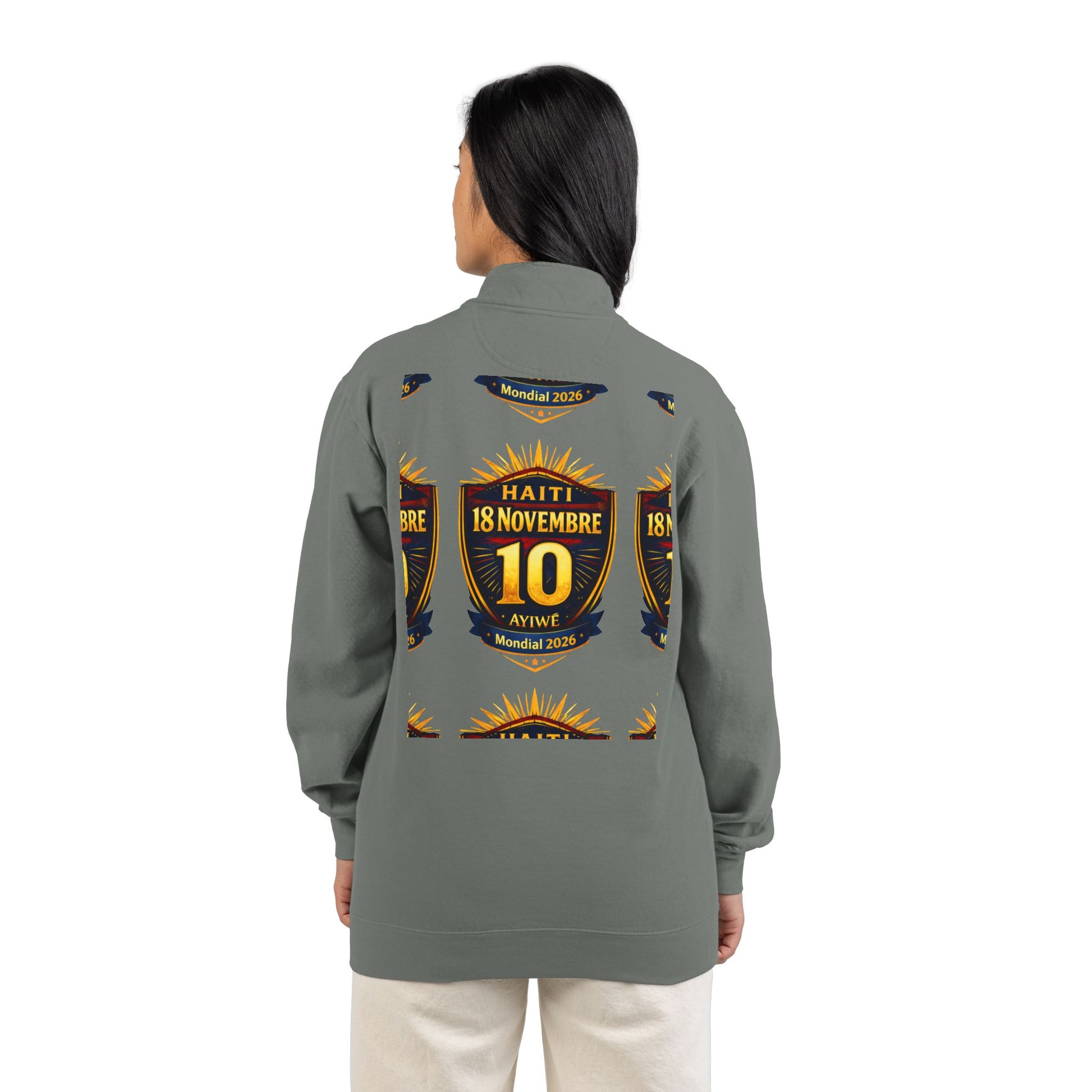 Ht - 18N. 2026 WC Unisex Adult Quarter - Zip Sweatshirt by AyiWe F&S - AyiWé Fashion & Style