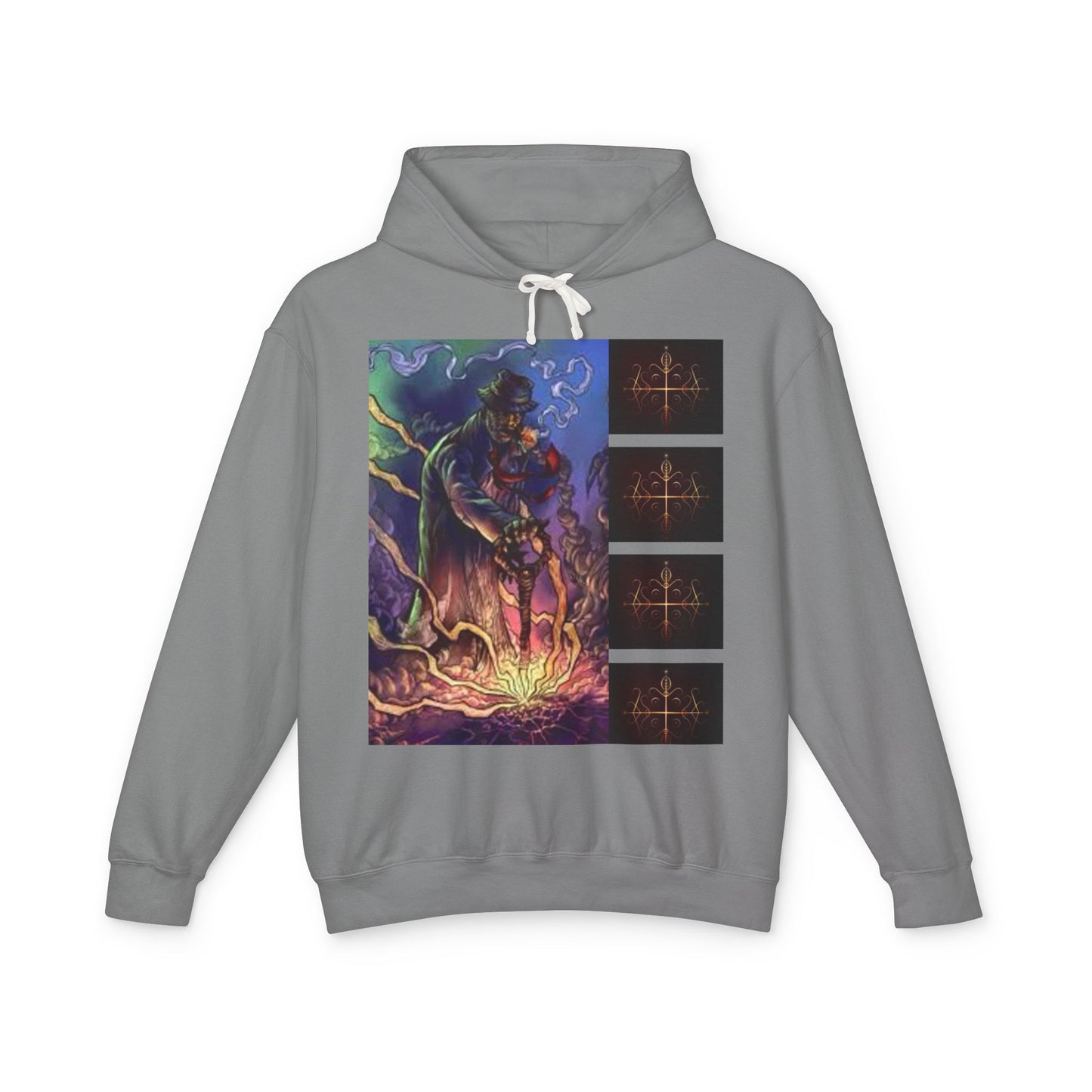 Ayi06 Unisex Lightweight Hooded Sweatshirt. Powered by AyiWe FS
