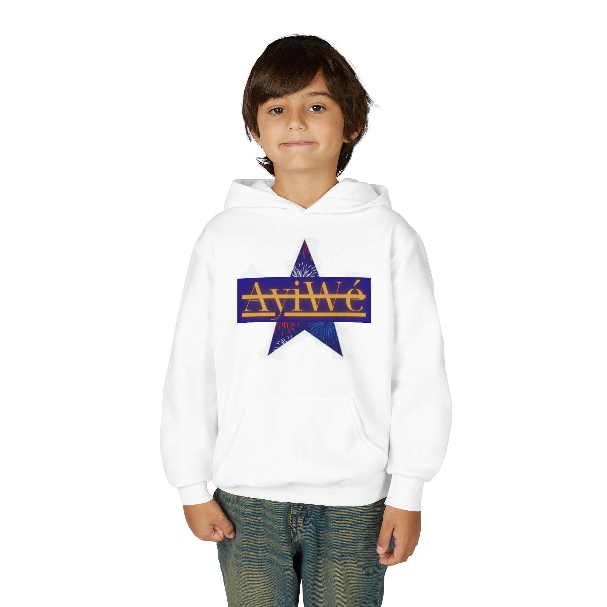 AyiWé Young-1 Youth Heavy Blend Hooded Sweatshirt
