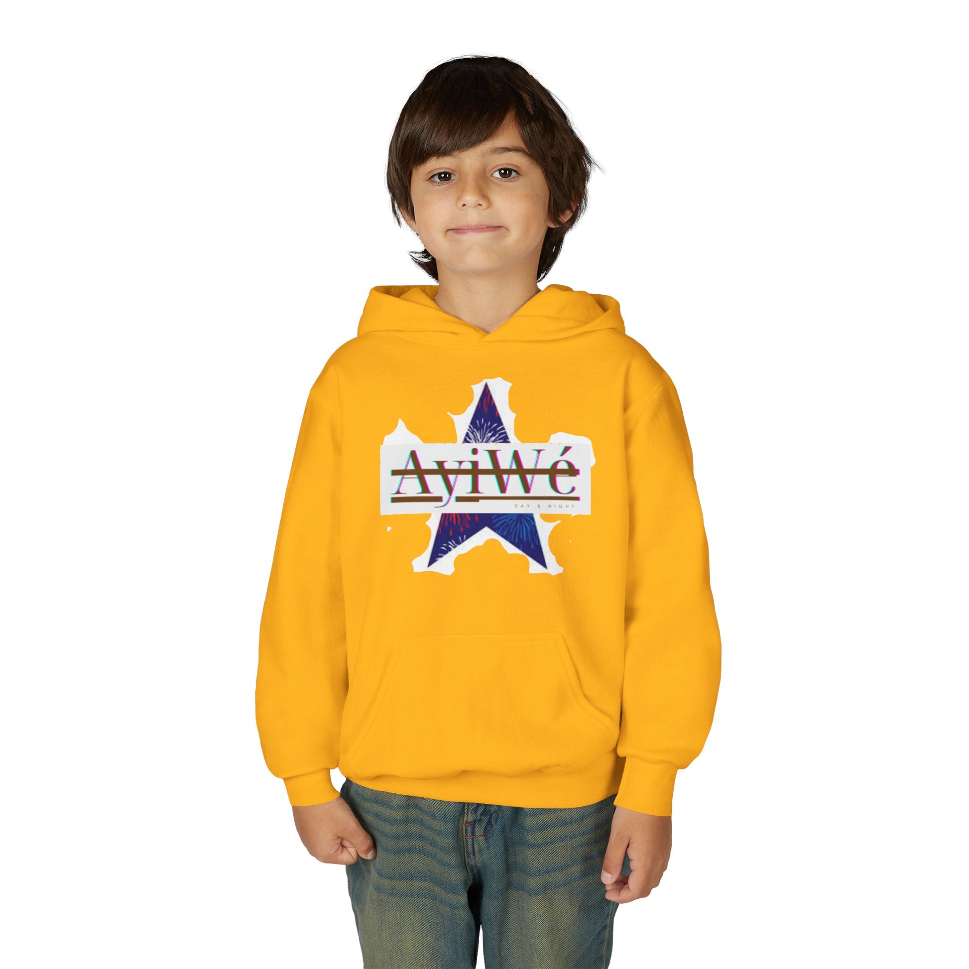 AyiWé Young - 1 Youth Heavy Blend Hooded Sweatshirt - AyiWé Fashion & Style