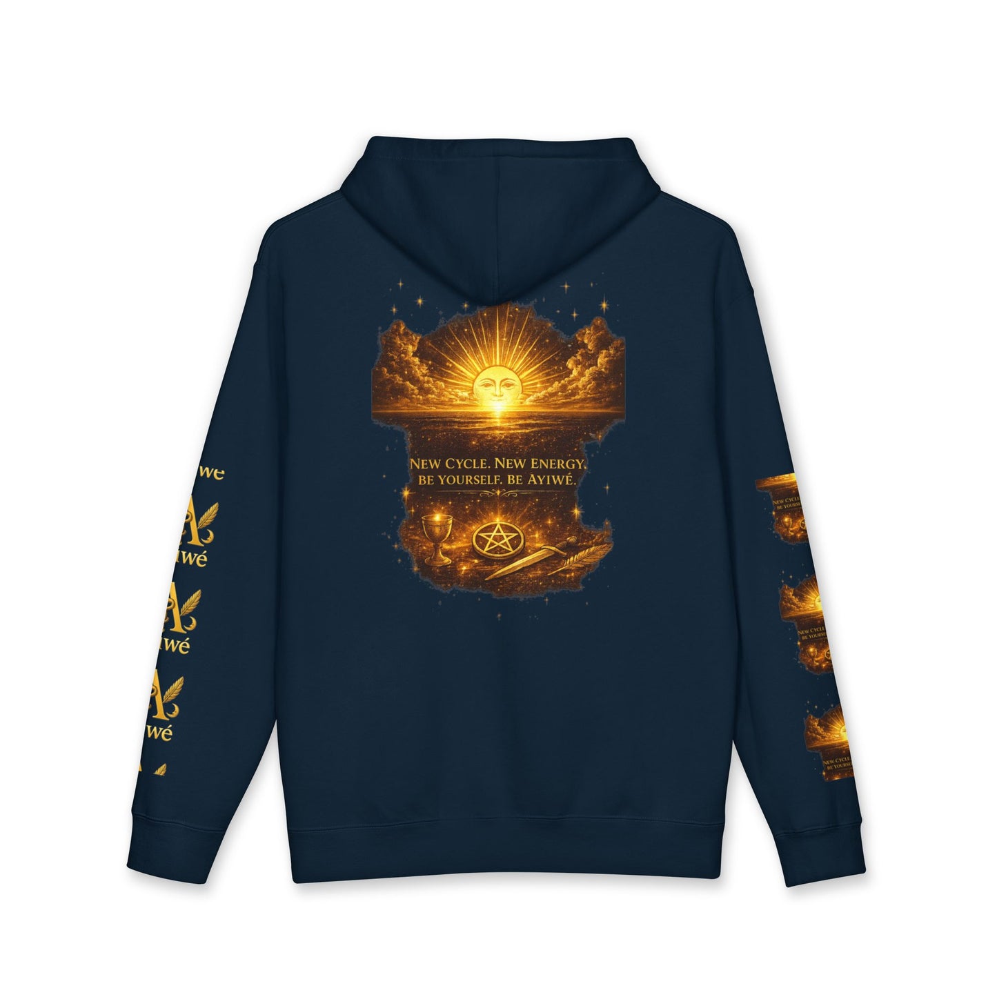 OneSun-Unisex Heavyweight Hooded Sweatshirt. Powered by AyiWe F&S
