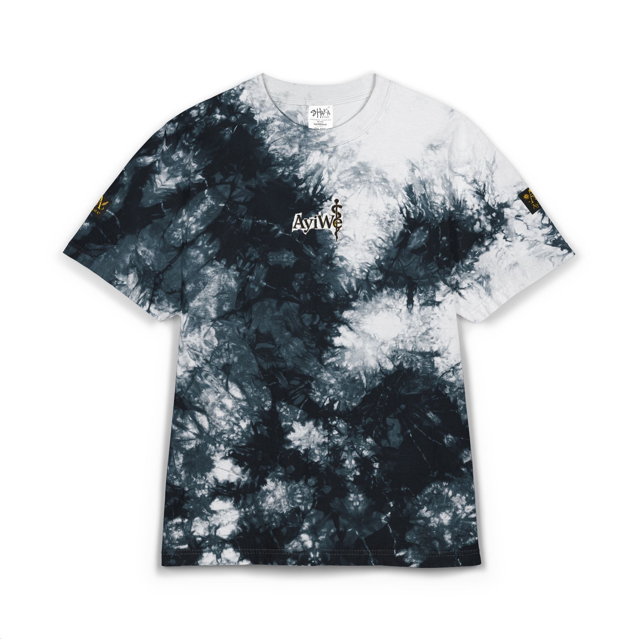 AyiWé-Fibo123 Oversized Tie-Dye T-Shirt (Embroidery)