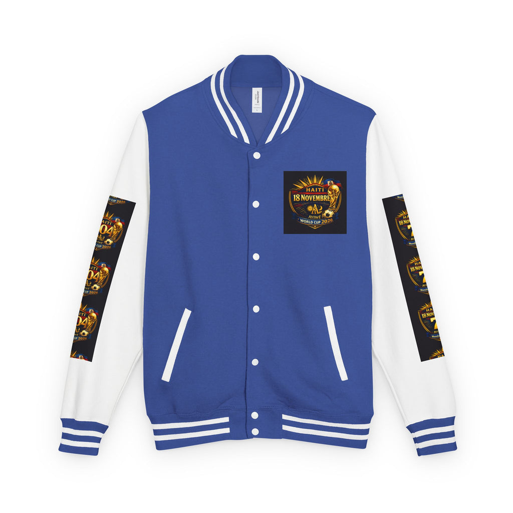 Haiti - Mondial2026 Unisex Heavyweight Letterman Jacket by AyiWe F&S - AyiWé Fashion & Style