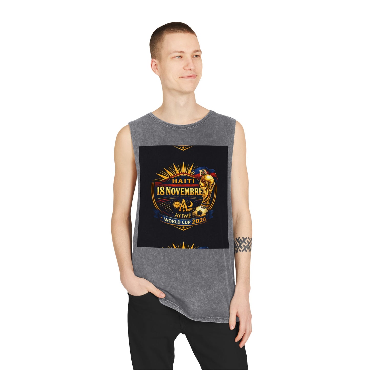 Ht - 07 world cup 2026 Unisex Stonewash Tank Top by AyiWe F&S - AyiWé Fashion & Style