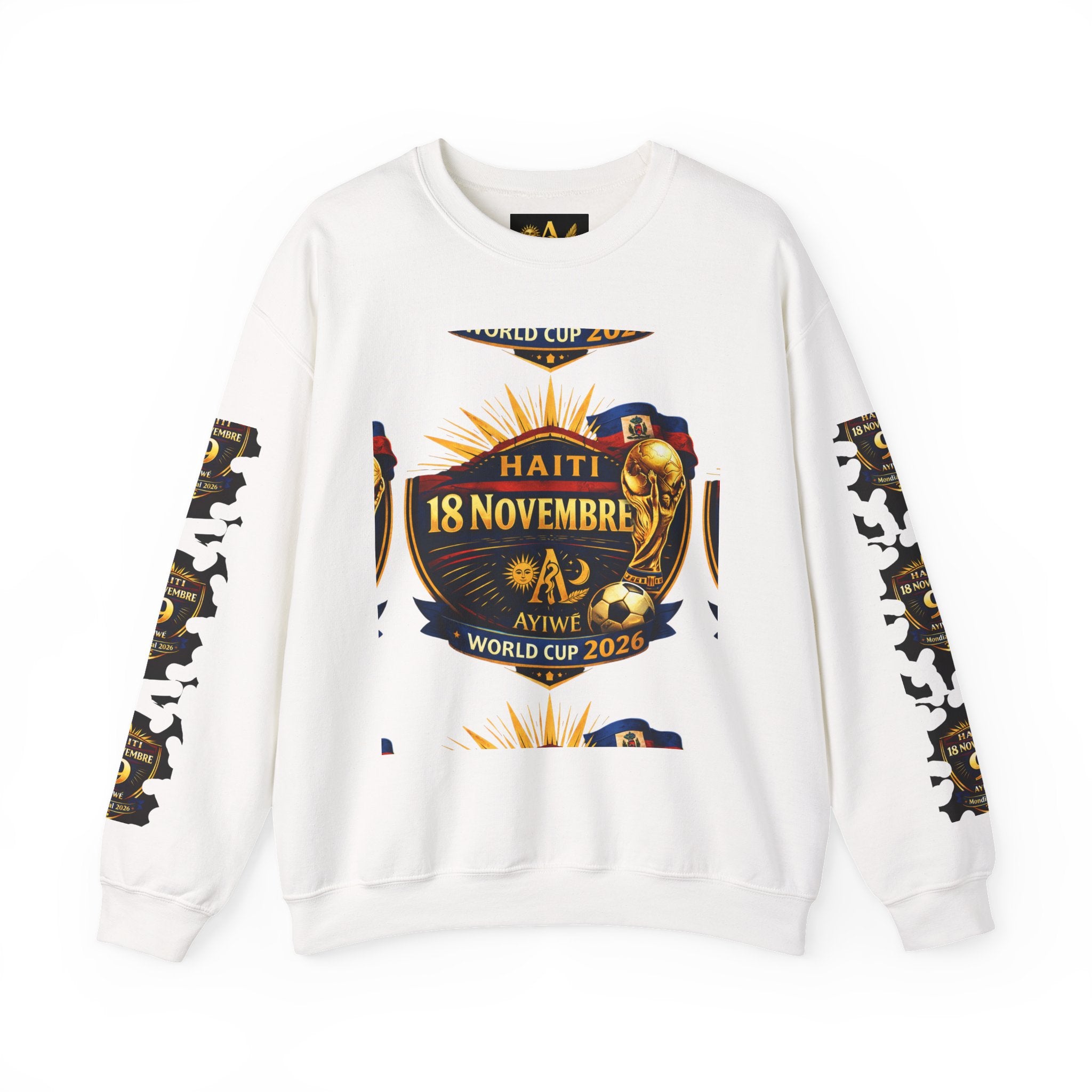 Ayiti18WC - Goal1 Unisex Heavy Blend™ Crewneck Sweatshirt by AyiWe F&S - AyiWé Fashion & Style