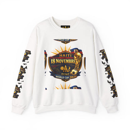 Ayiti18WC - Goal1 Unisex Heavy Blend™ Crewneck Sweatshirt by AyiWe F&S - AyiWé Fashion & Style