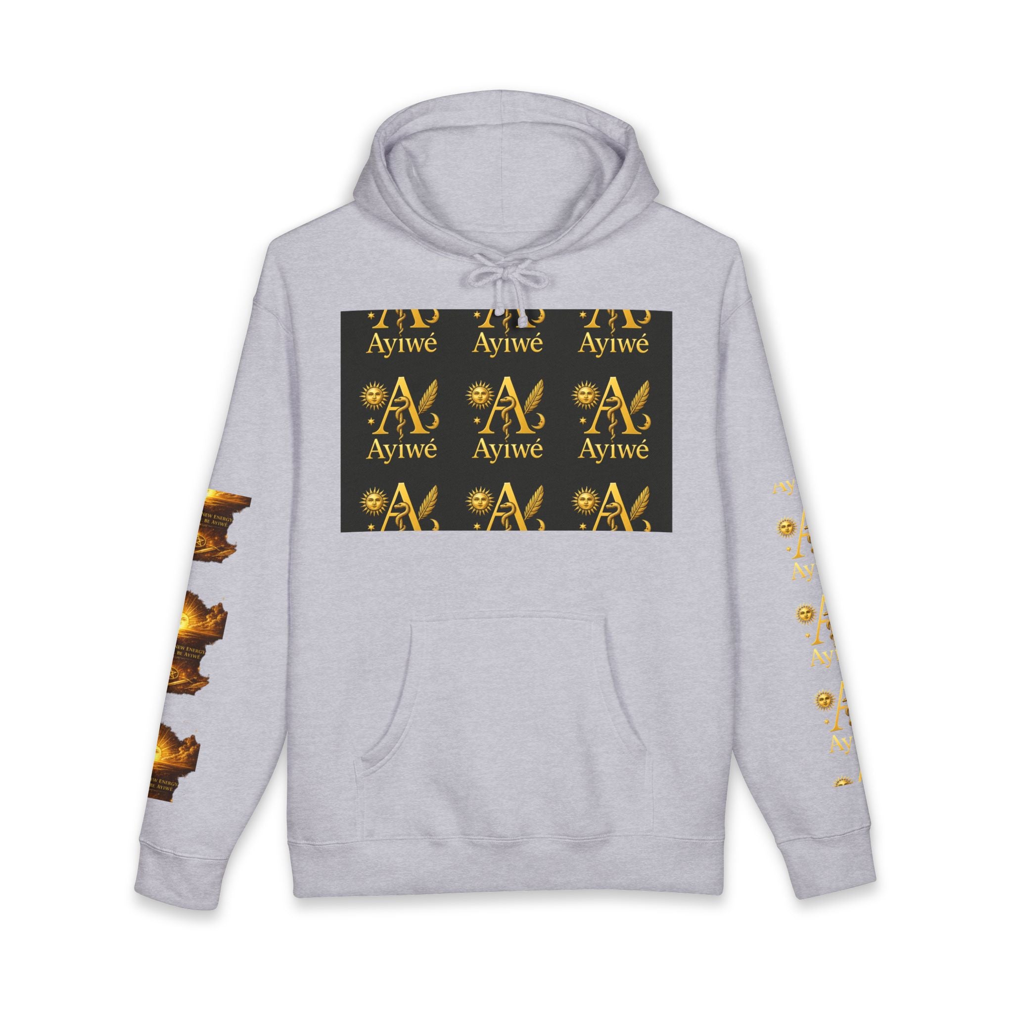 OneSun-Unisex Heavyweight Hooded Sweatshirt. Powered by AyiWe F&S