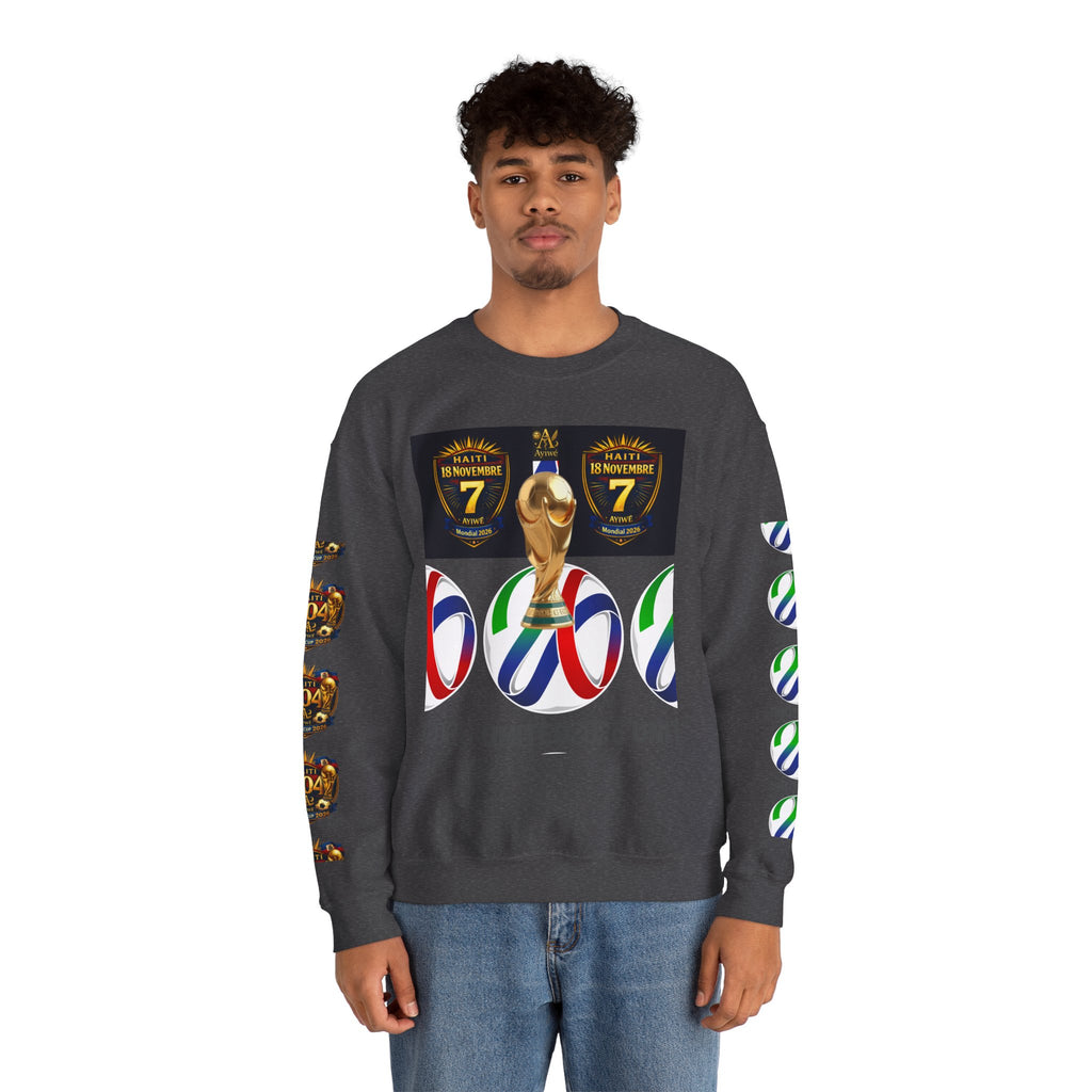 18WC2026 Yon-Nasyon1 Unisex Heavy Blend™ Crewneck Sweatshirt. Powered by AyiWe F&S