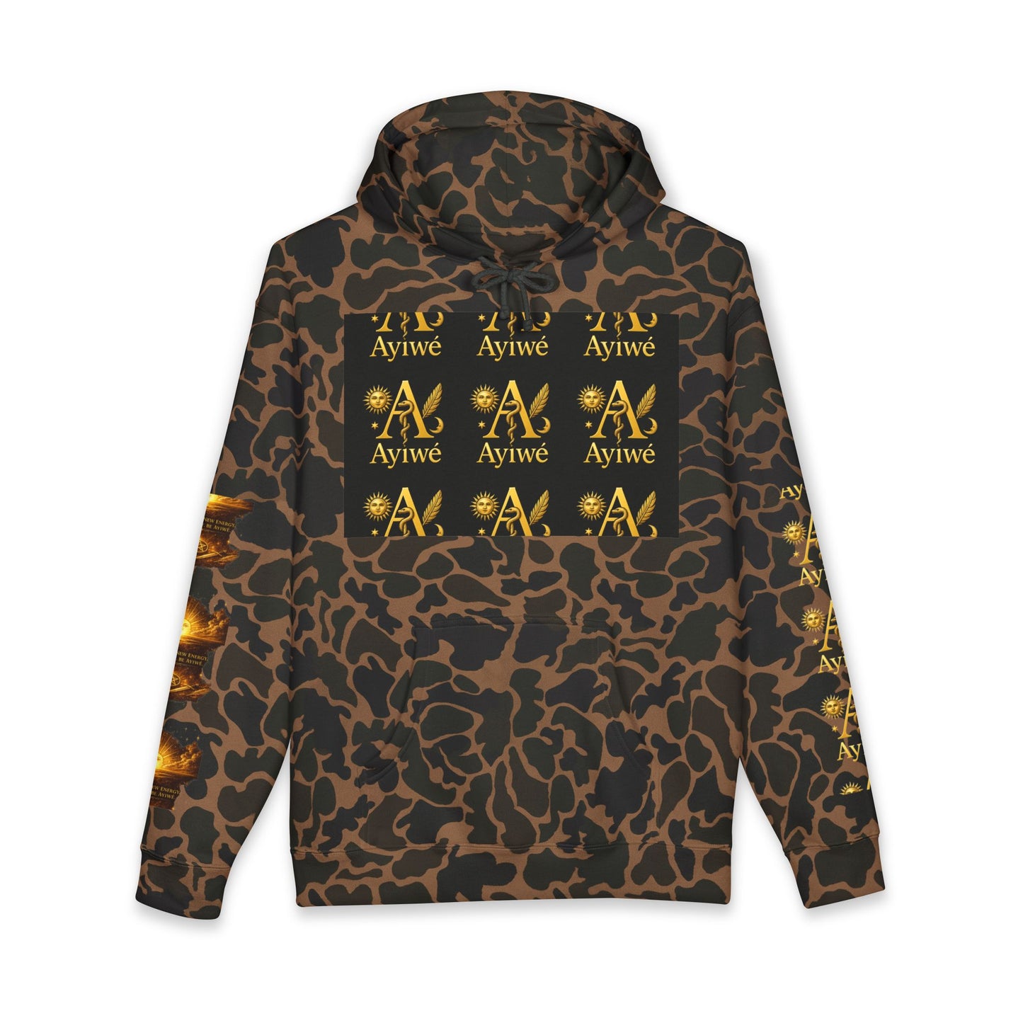 OneSun-Unisex Heavyweight Hooded Sweatshirt. Powered by AyiWe F&S