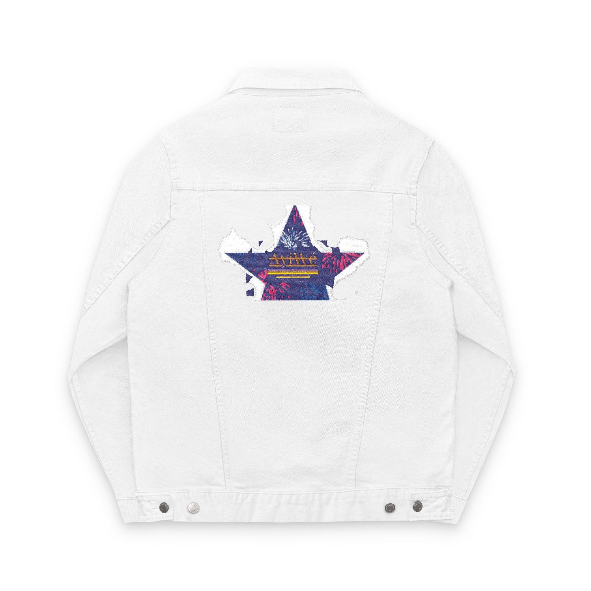 Fibonacci-AyiWeF Unisex Denim Jacket (Embroidery)
