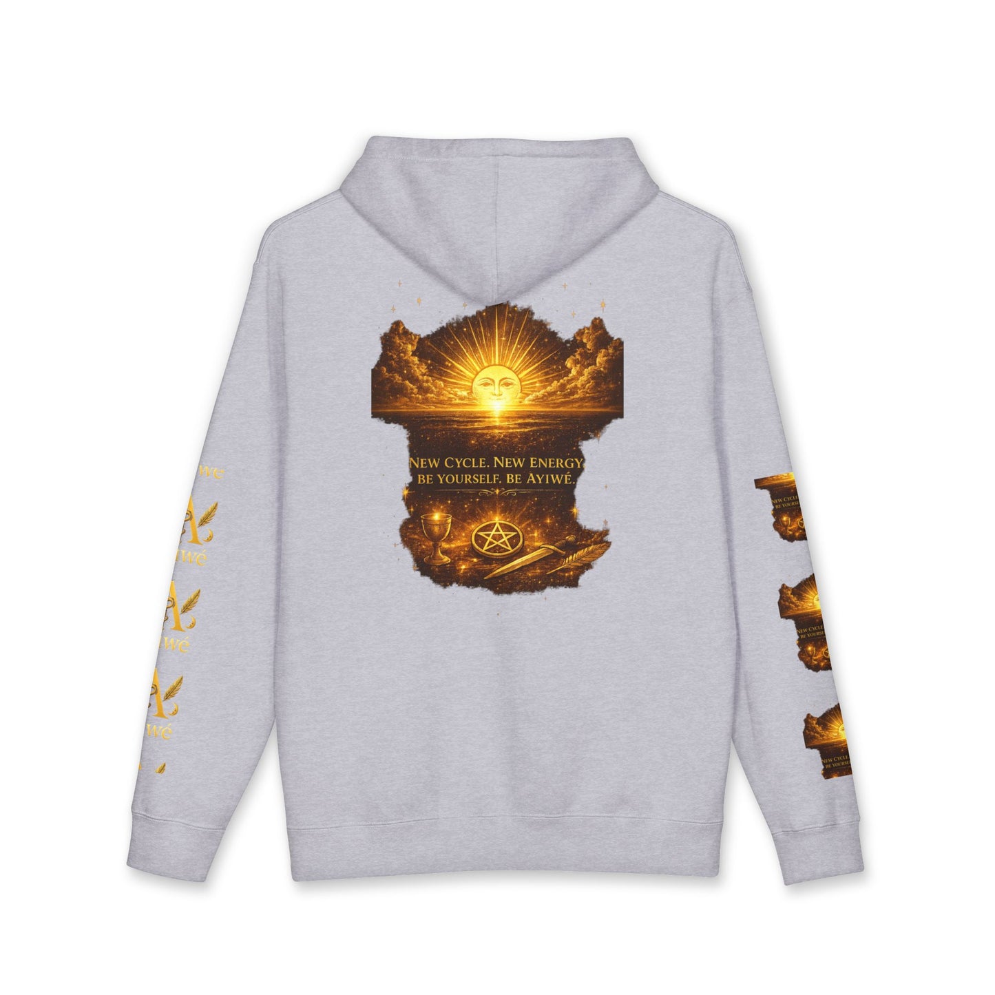 OneSun-Unisex Heavyweight Hooded Sweatshirt. Powered by AyiWe F&S