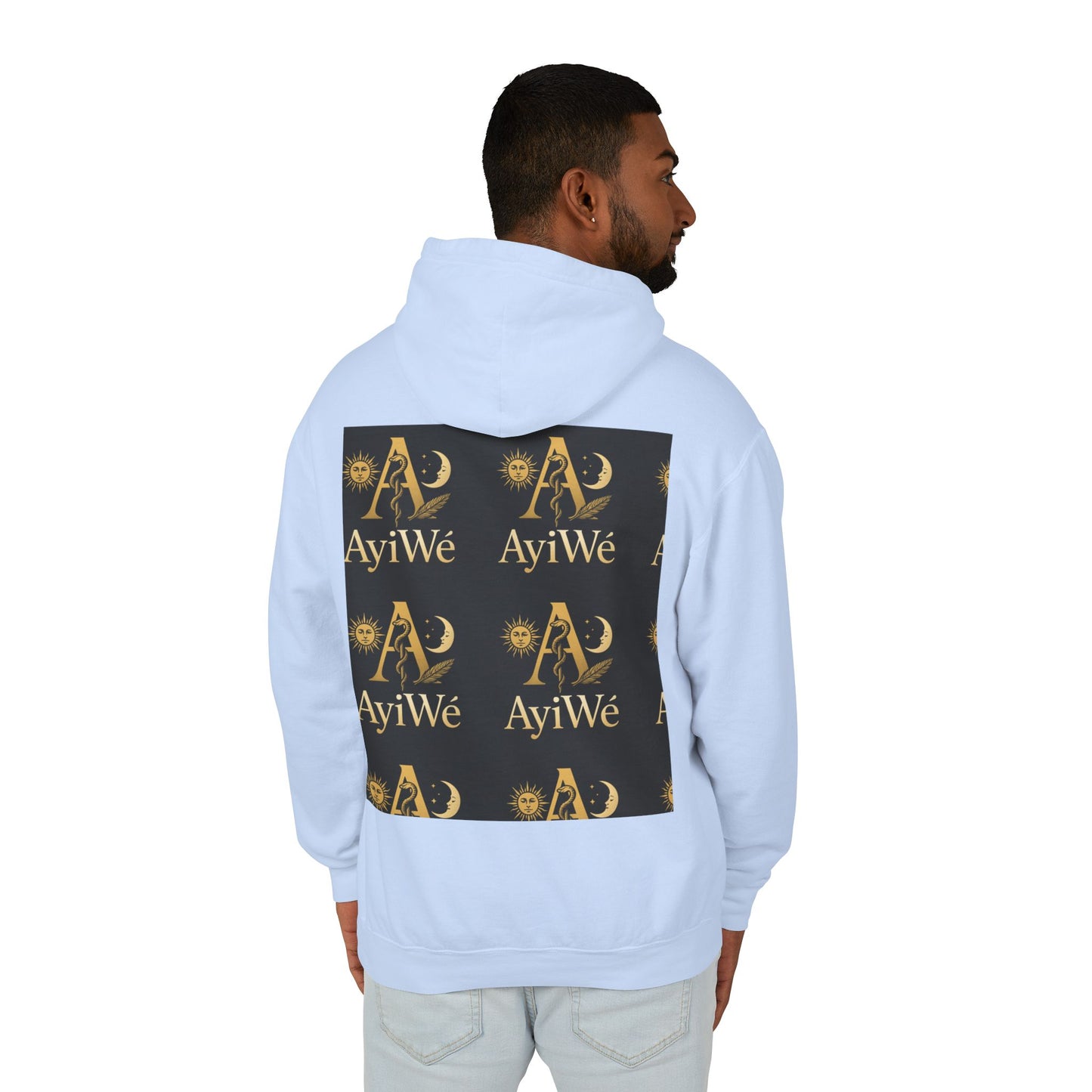 Ayi06 Unisex Lightweight Hooded Sweatshirt. Powered by AyiWe FS