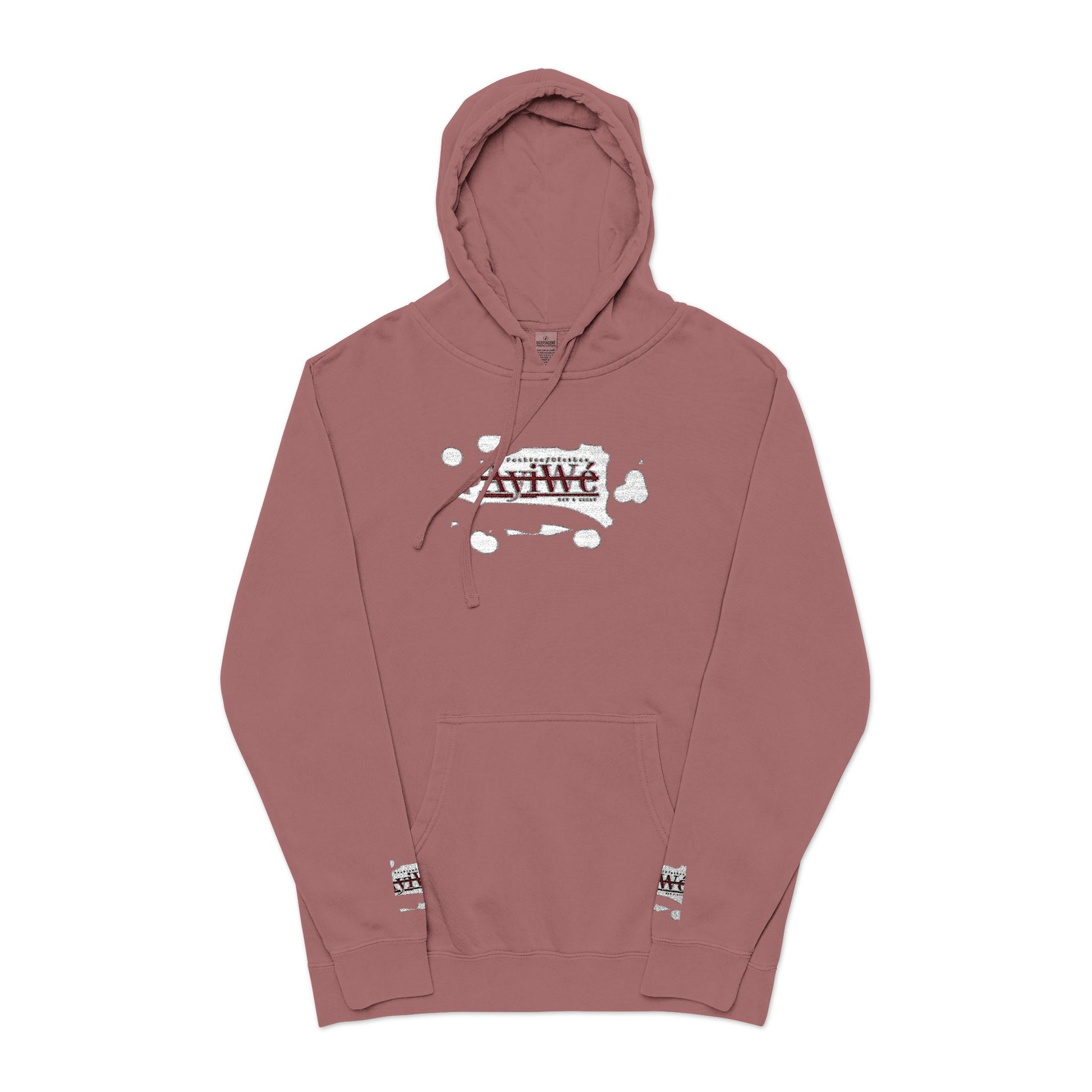 AyiWe A1 Unisex Pigment - Dyed Hoodie (Embroidery) - AyiWé Fashion & Style