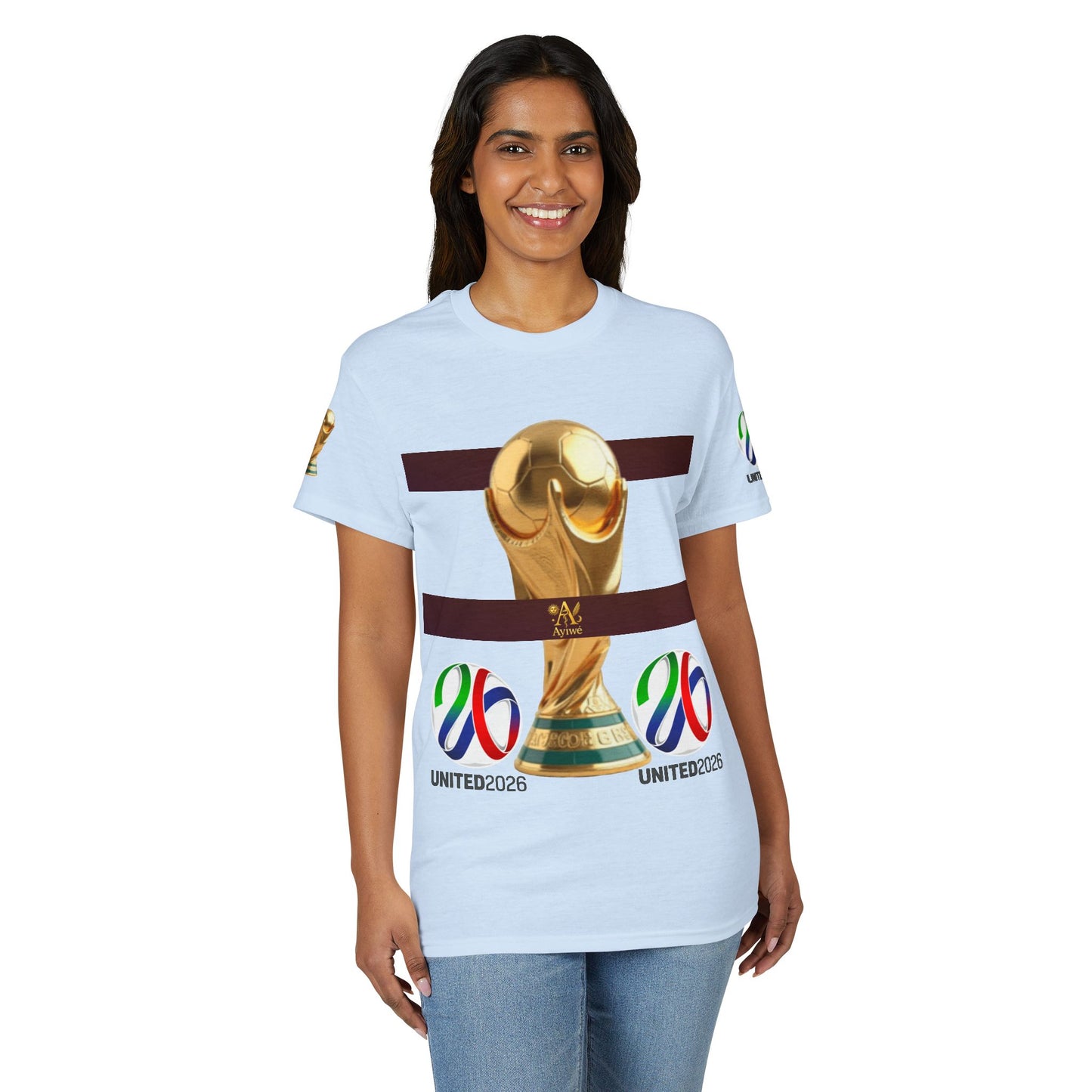 Unity03-Ayi Unisex DryBlend® T-Shirt. Powered by AyiWe F&S