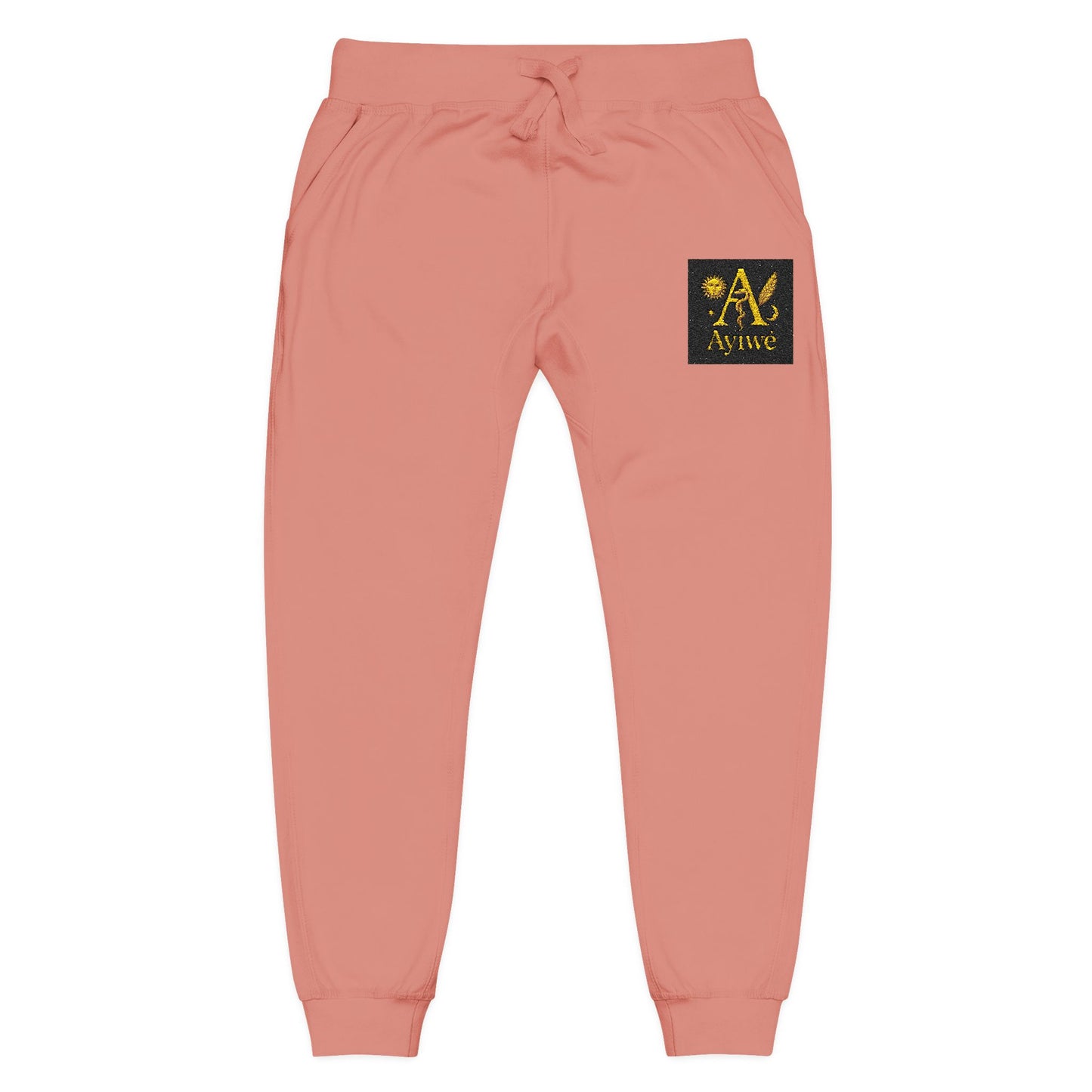 B - One AyiWé Unisex Fleece Sweatpants (Embroidery) - AyiWé Fashion & Style