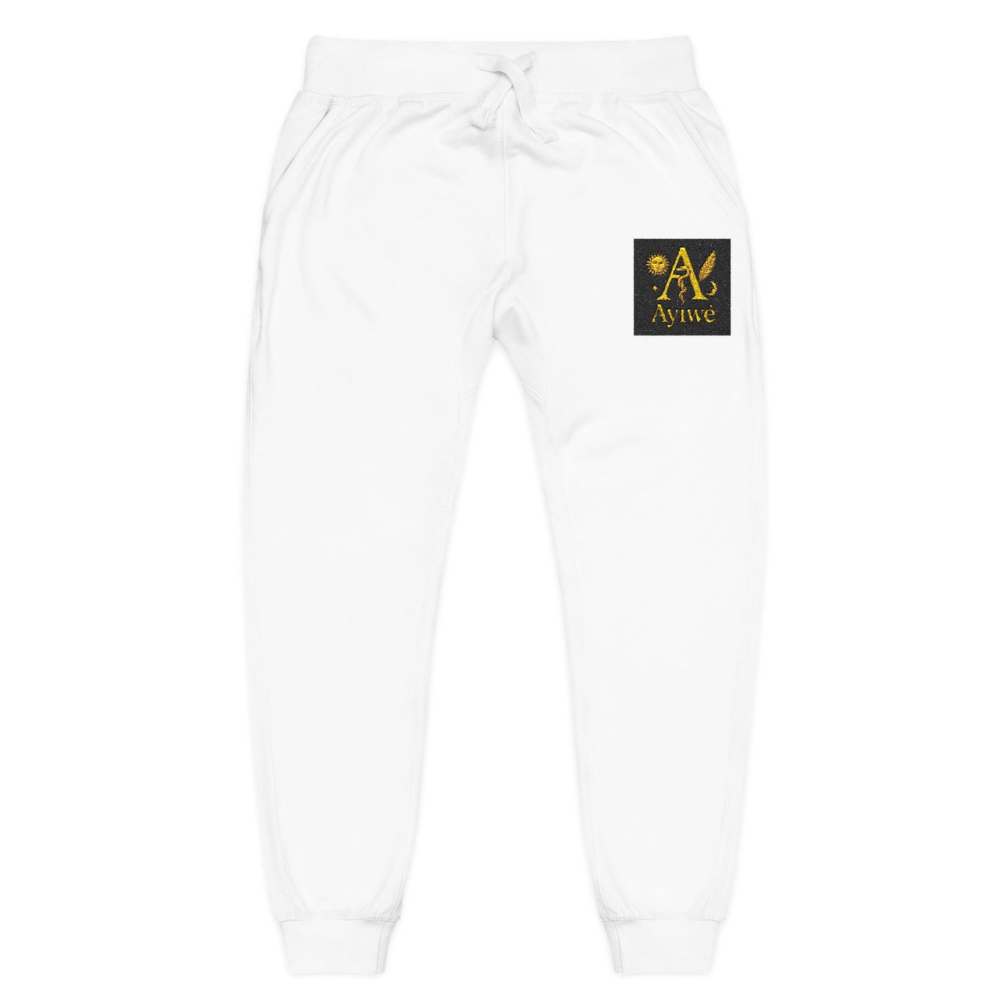 B - One AyiWé Unisex Fleece Sweatpants (Embroidery) - AyiWé Fashion & Style