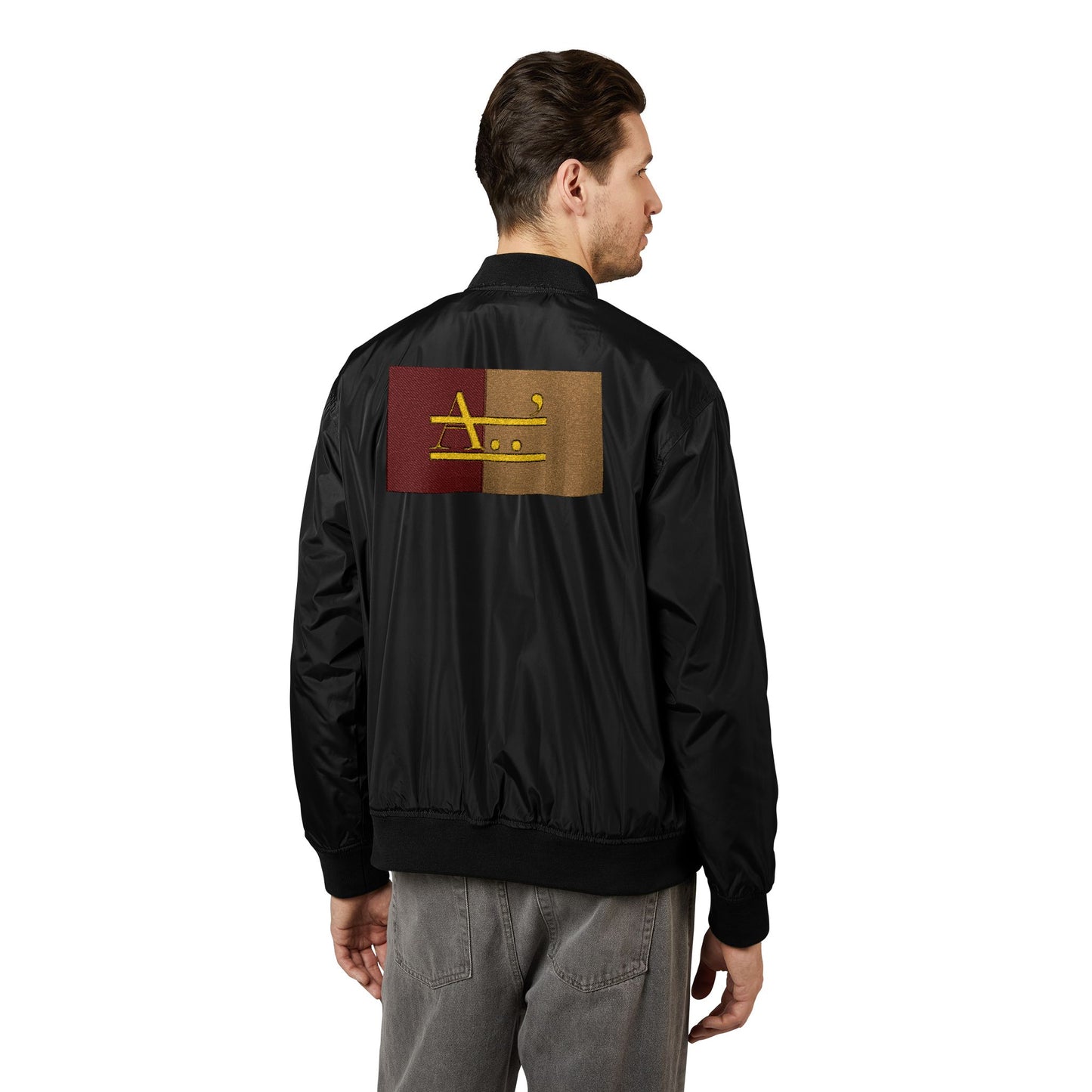 AyiWe - Soldier1 Recycled Bomber Jacket (Embroidery) Unisex - AyiWé Fashion & Style