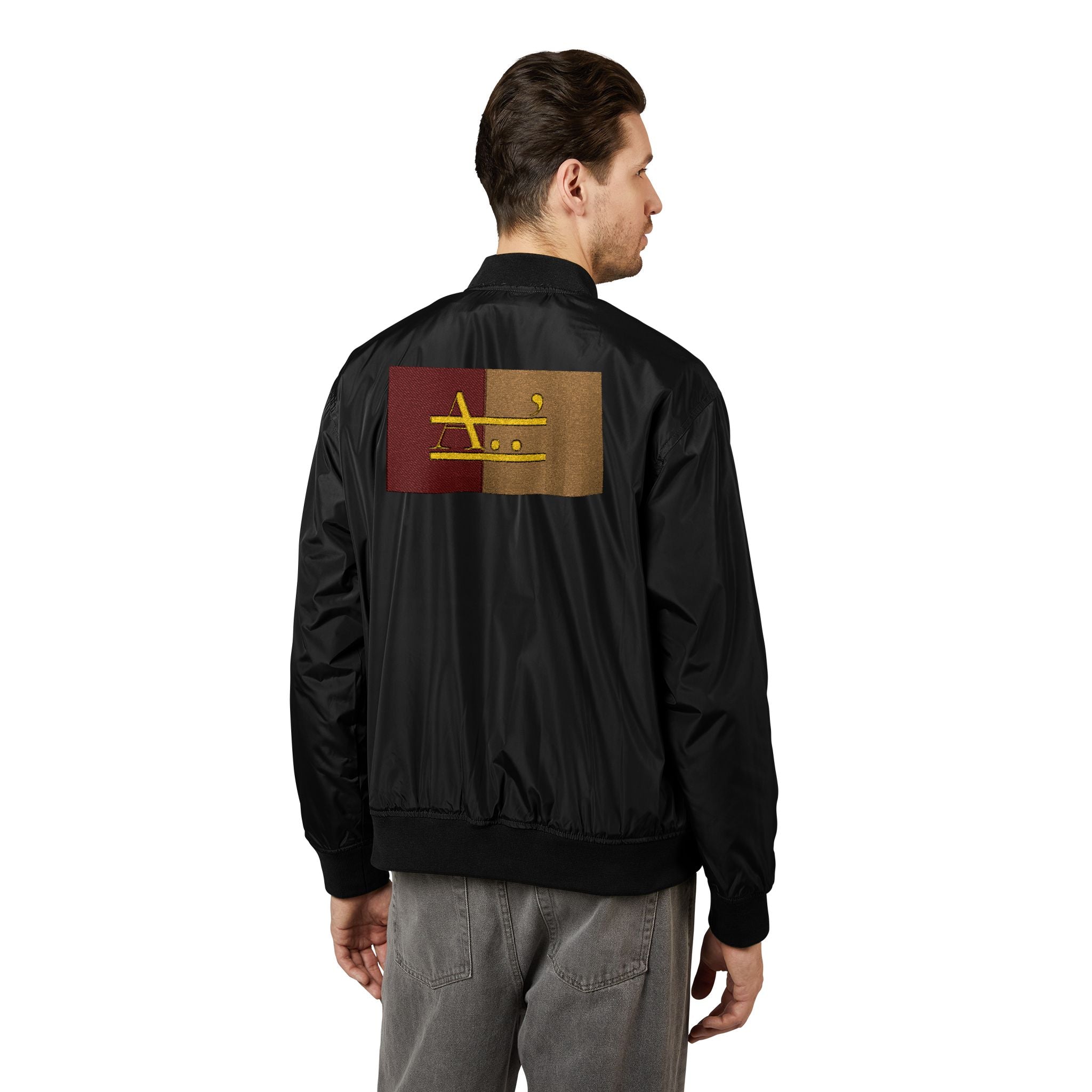 AyiWe-Soldier1 Recycled Bomber Jacket (Embroidery) Unisex