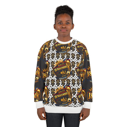 Ayiti18WC - 09Champion Unisex Sweatshirt (AOP) by AyiWe F&S - AyiWé Fashion & Style