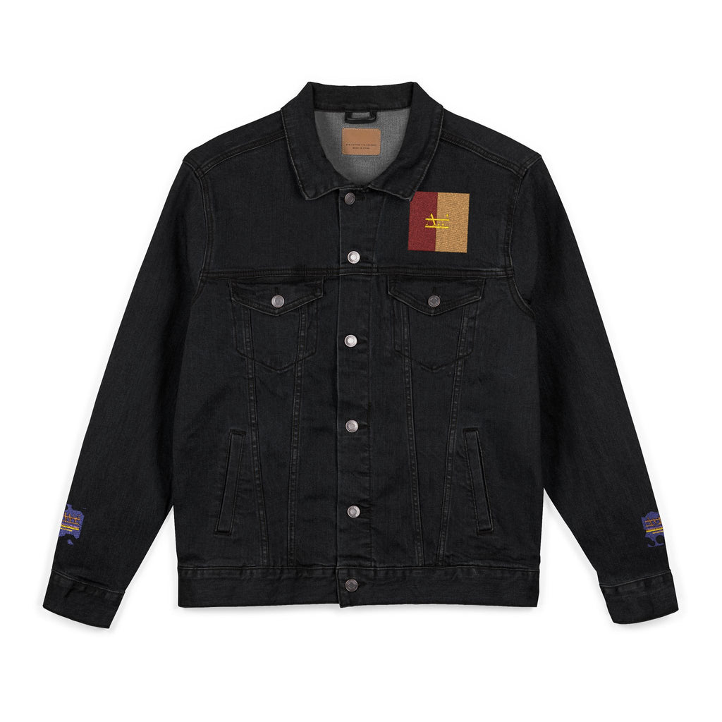Fibonacci-AyiWeF Unisex Denim Jacket (Embroidery)