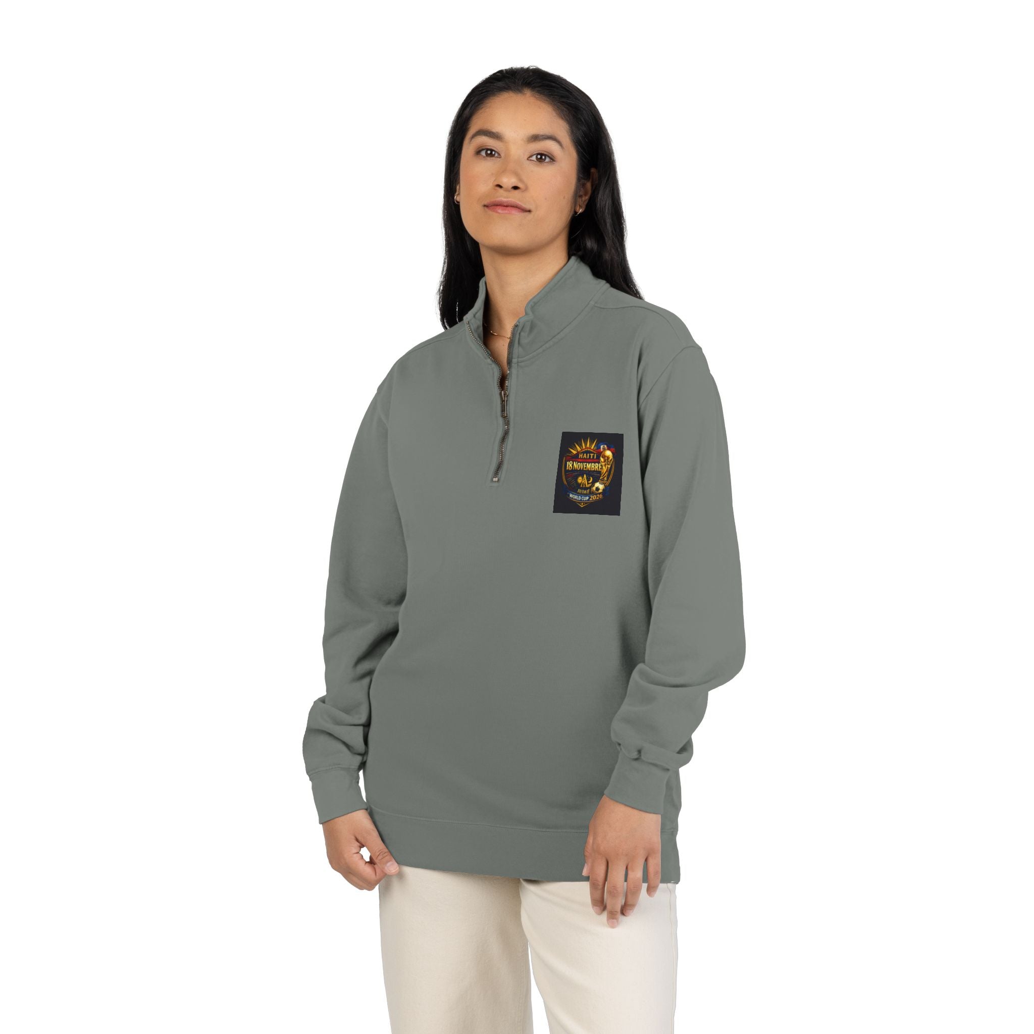 Ht - 18N. 2026 WC Unisex Adult Quarter - Zip Sweatshirt by AyiWe F&S - AyiWé Fashion & Style