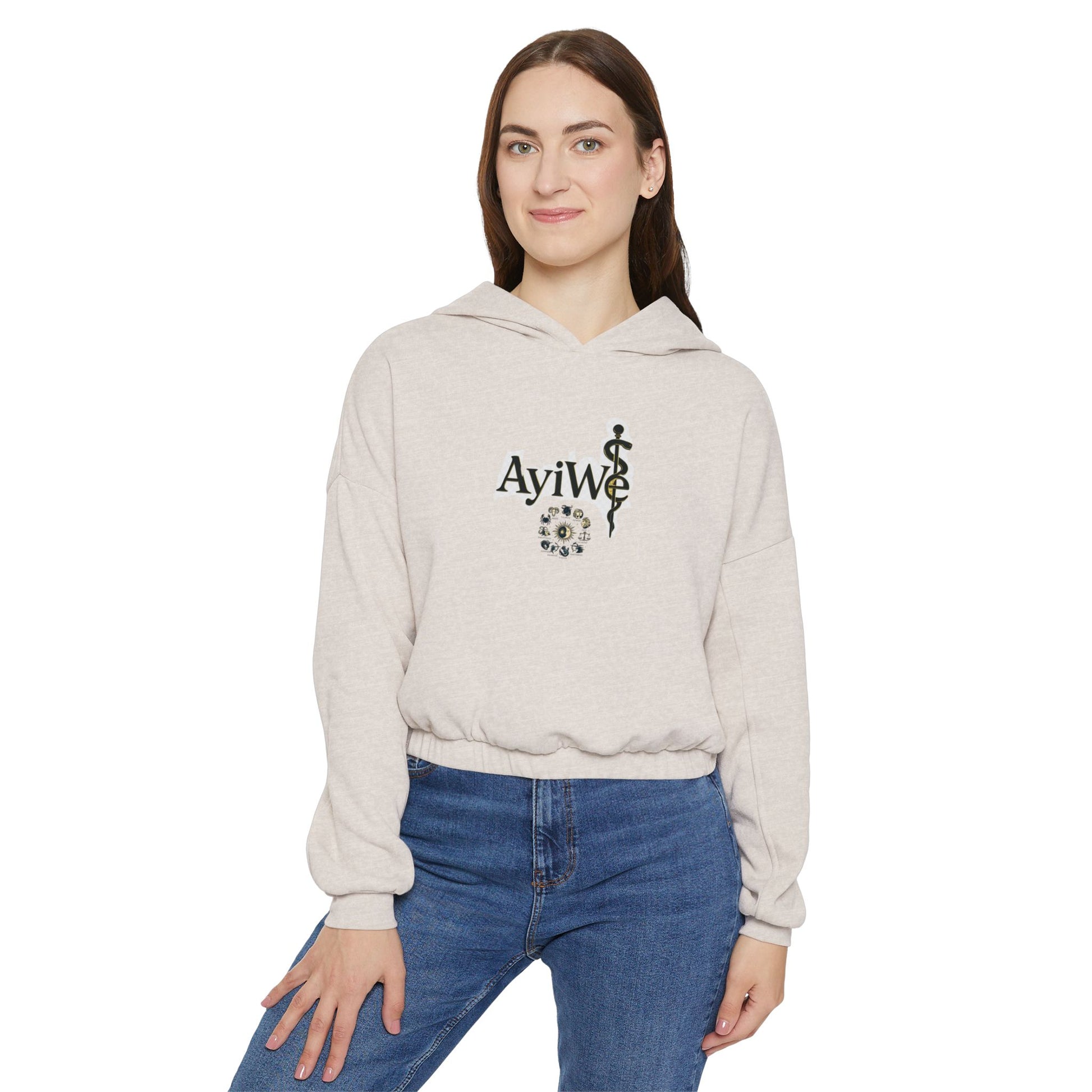 A - Lady1 - AyiWé Women's Cinched Bottom Hoodie - AyiWé Fashion & Style