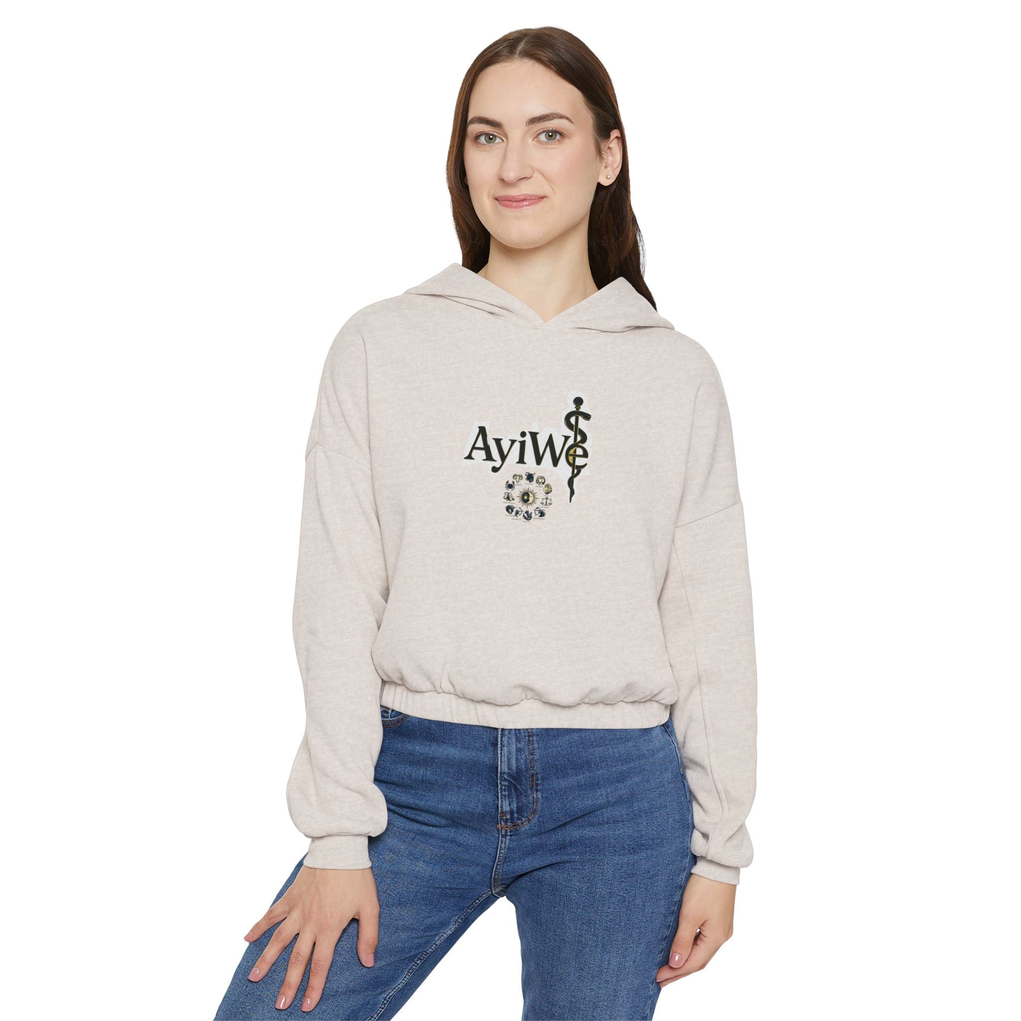 A-Lady1-AyiWé Women's Cinched Bottom Hoodie