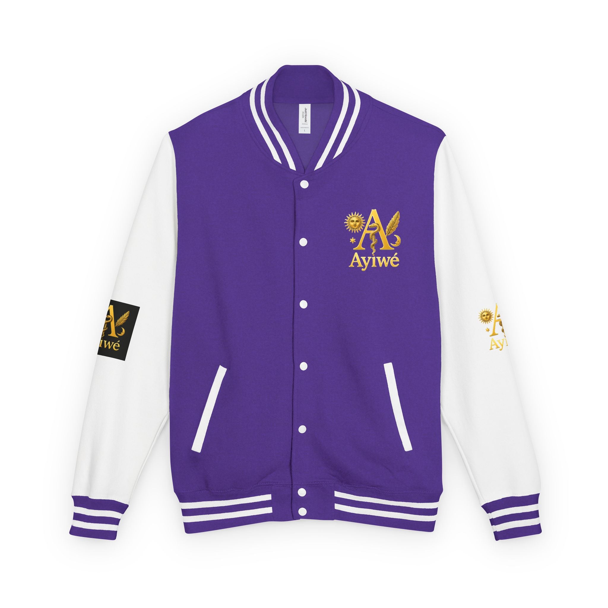 1-A High DegreAyiWé Unisex Heavyweight Letterman Jacket