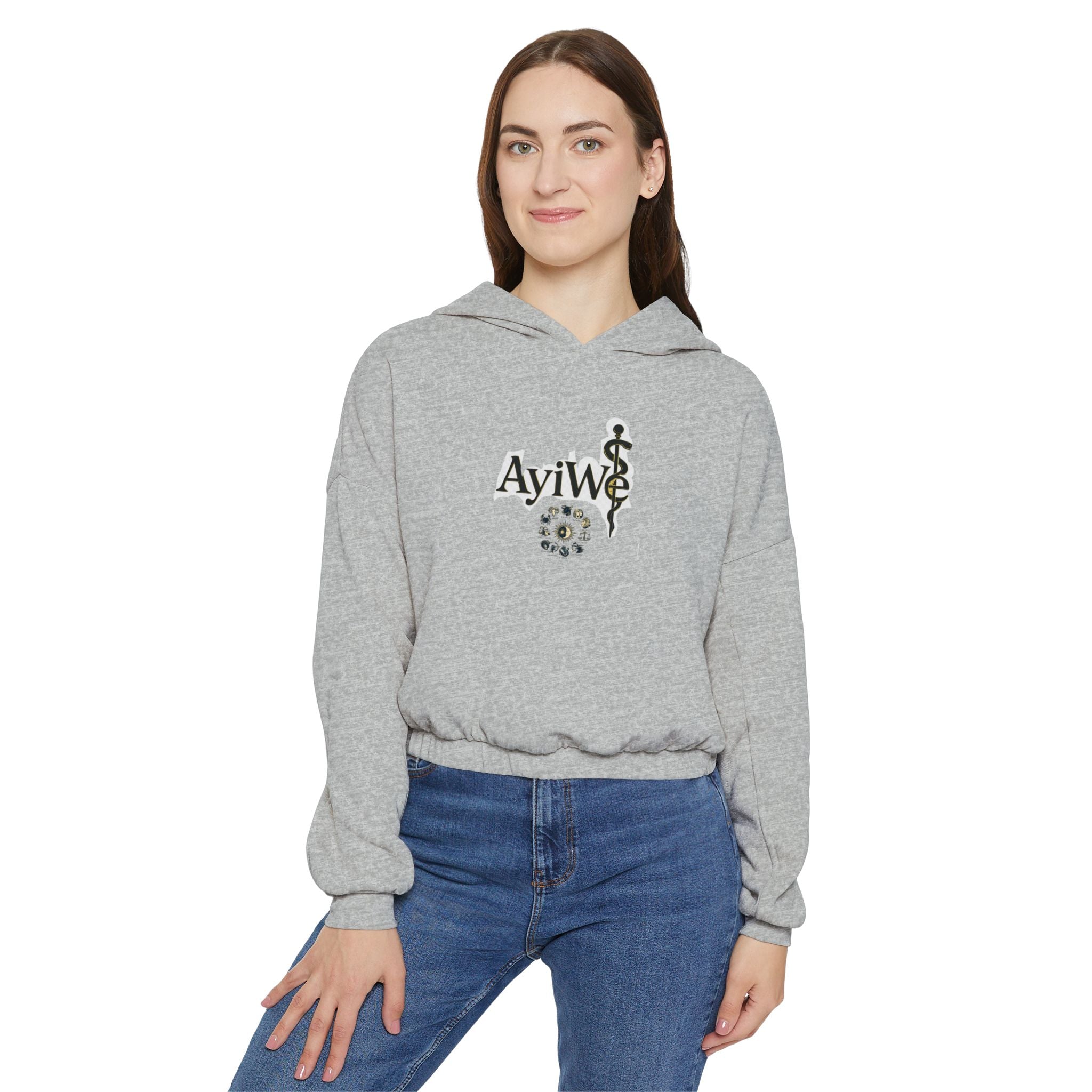 A-Lady1-AyiWé Women's Cinched Bottom Hoodie