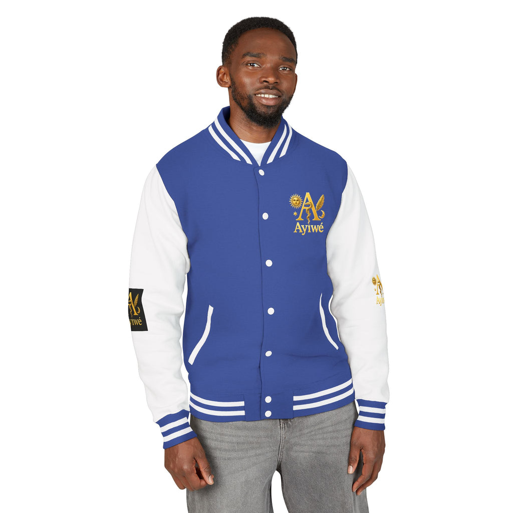 1-A High DegreAyiWé Unisex Heavyweight Letterman Jacket