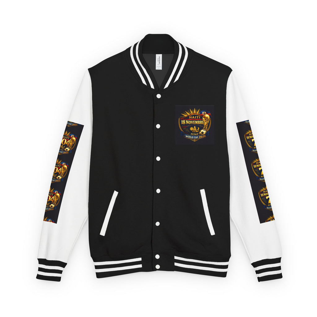 Haiti - Mondial2026 Unisex Heavyweight Letterman Jacket by AyiWe F&S - AyiWé Fashion & Style