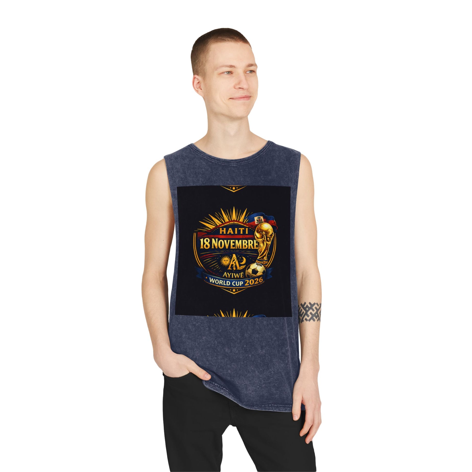 Ht - 07 world cup 2026 Unisex Stonewash Tank Top by AyiWe F&S - AyiWé Fashion & Style