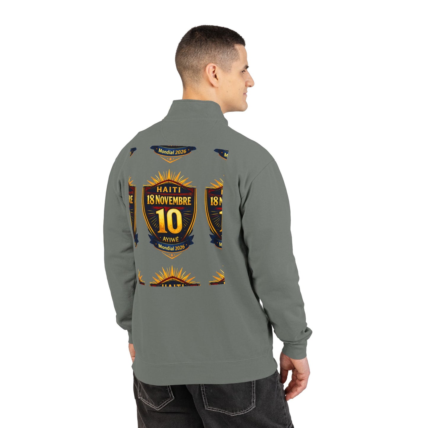 Ht - 18N. 2026 WC Unisex Adult Quarter - Zip Sweatshirt by AyiWe F&S - AyiWé Fashion & Style