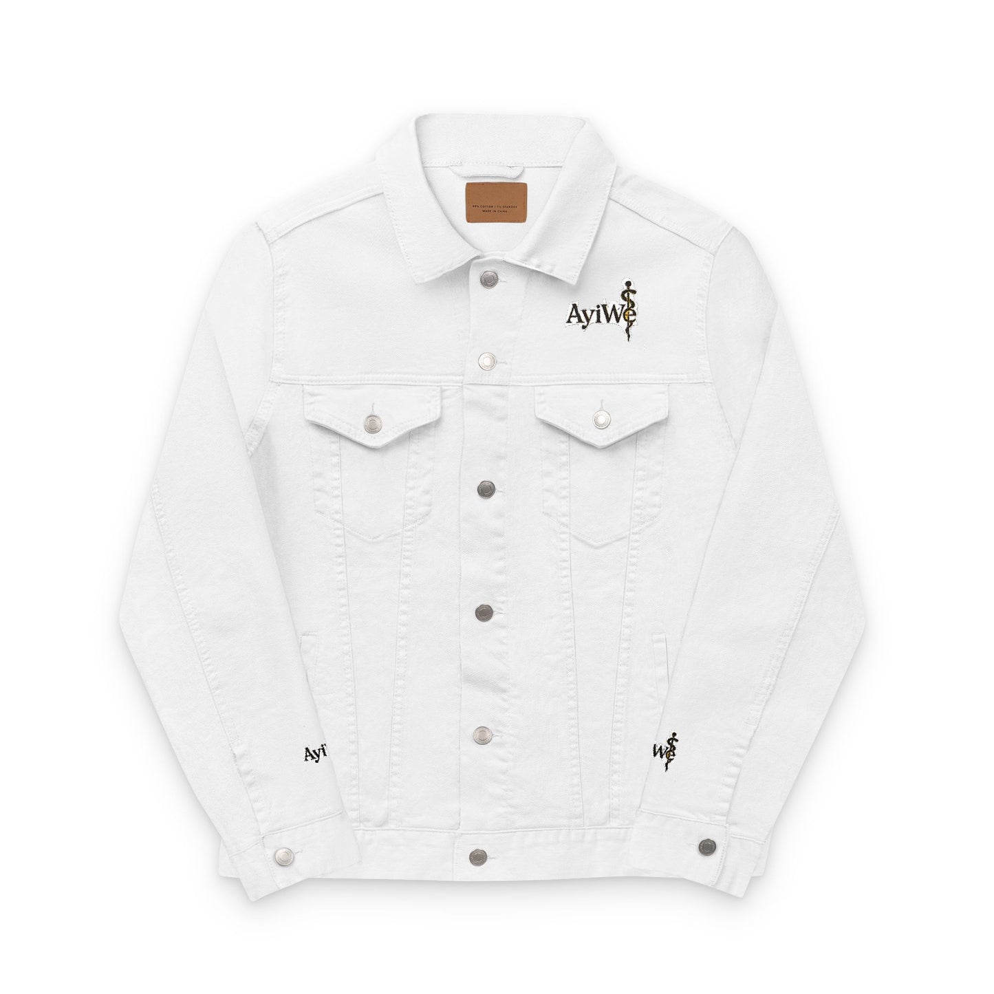 1AyiWé - Day&Night12 Unisex Denim Jacket (Embroidery) - AyiWé Fashion & Style