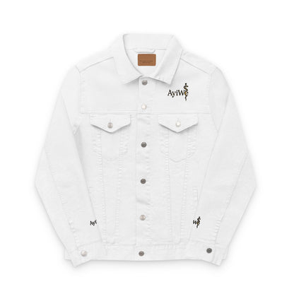 1AyiWé - Day&Night12 Unisex Denim Jacket (Embroidery) - AyiWé Fashion & Style