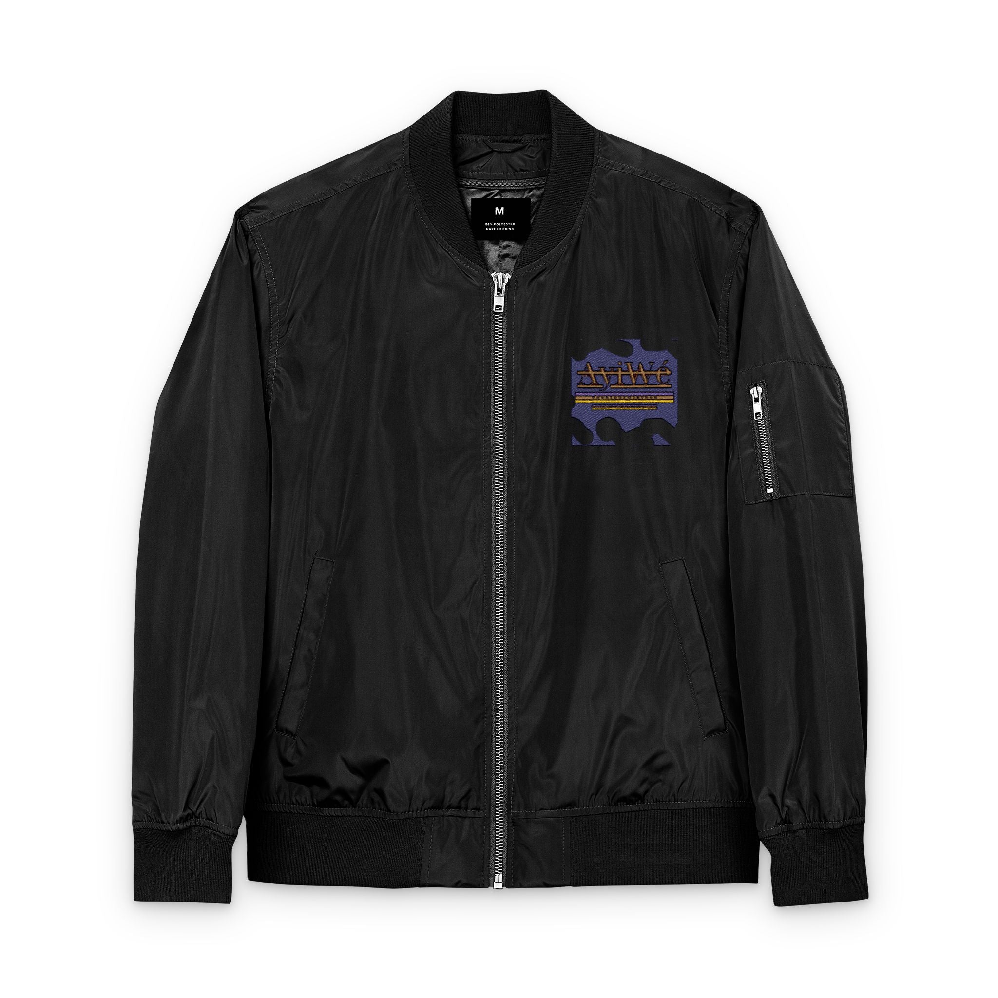 AyiWe-Soldier1 Recycled Bomber Jacket (Embroidery) Unisex