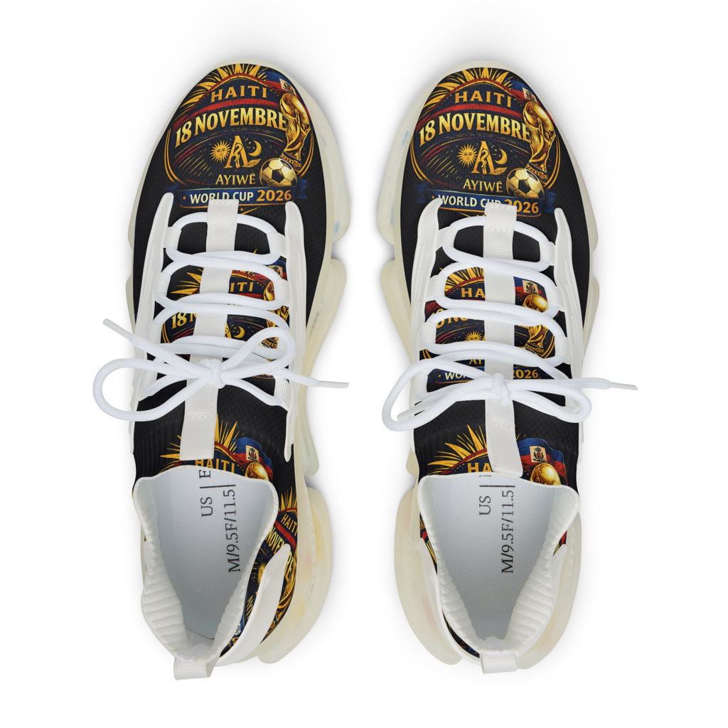 Ayiti18WC Goal06 - Mesh Sneakers by AyiWe F&S - AyiWé Fashion & Style