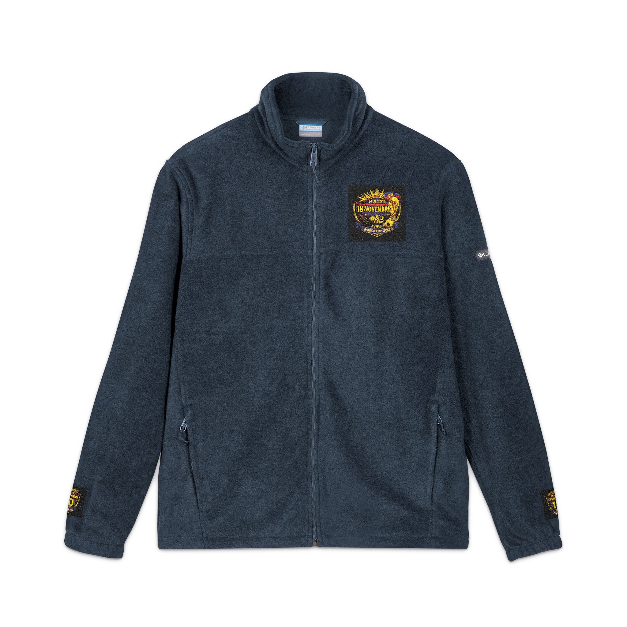Ht - 2026 Mondial/18Nov Unisex Columbia Fleece Jacket (Embroidery) by AyiWe F&S - AyiWé Fashion & Style