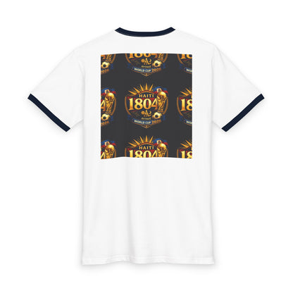 Ayiti - 18Nov. WC2026 Men's Staple Ringer Tee by AyiWe f&S - AyiWé Fashion & Style