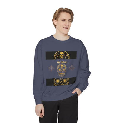 4K-Ayi Unisex Garment-Dyed Sweatshirt. Powered by AyiWe FS