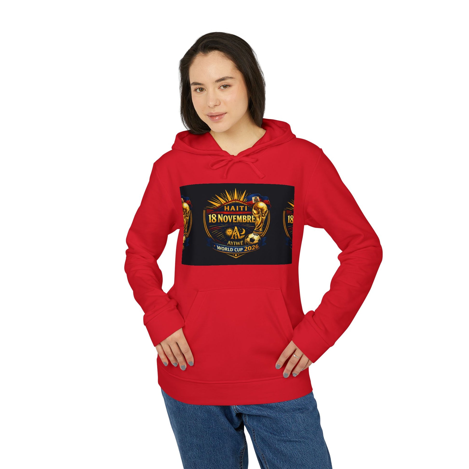 Haiti - 18Nov. adidasXAyiWe Unisex Fleece Hoodie by AyiWe F&S - AyiWé Fashion & Style