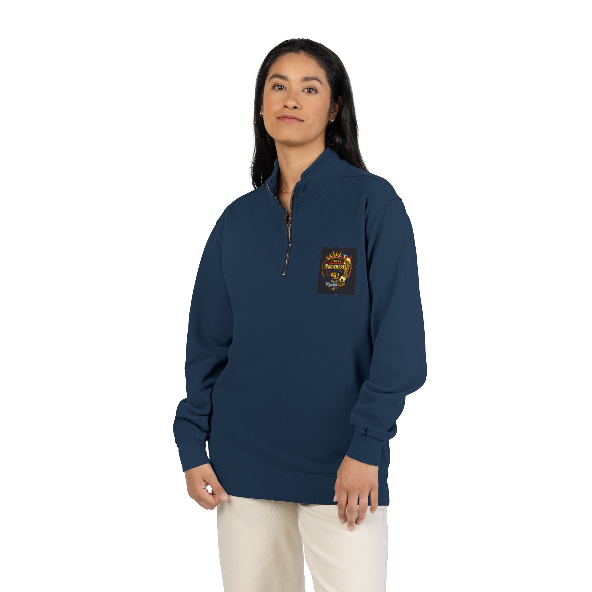 Ht - 18N. 2026 WC Unisex Adult Quarter - Zip Sweatshirt by AyiWe F&S - AyiWé Fashion & Style