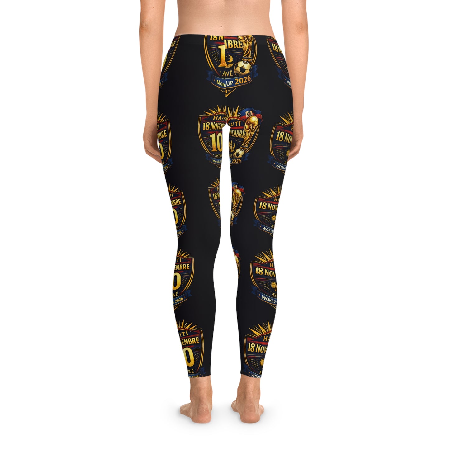 Ayiti1804 - Mondial 2026 Stretchy Leggings (AOP) by AyiWe F&S - AyiWé Fashion & Style