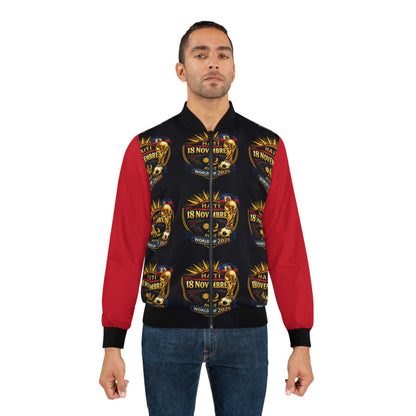 Ayiti2026 - WCup Men's Bomber Jacket (AOP). By AyiWe F&S - AyiWé Fashion & Style