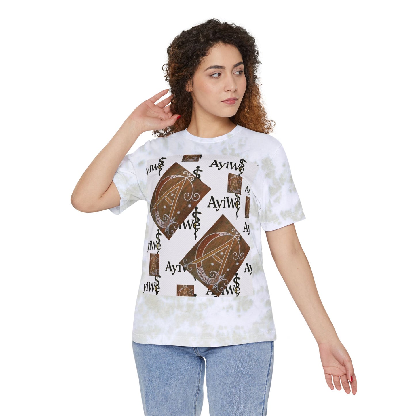 Gard01-Ayi Unisex FWD Fashion Tie-Dyed T-Shirt. Powered by AyiWe FS.