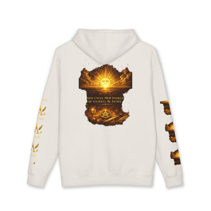 OneSun-Unisex Heavyweight Hooded Sweatshirt. Powered by AyiWe F&S